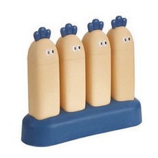 胡蘿蔔冰棒模具 4格, 藍色