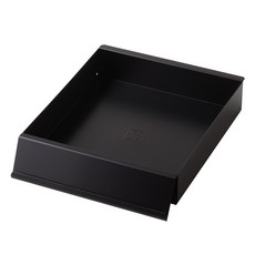 一體式名牌插烘焙點心托盤 小, 黑色, 1個