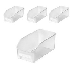 Pyunri冰箱收納盒 4入, 4個, 透明