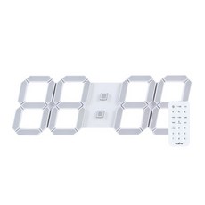 대형 스마트 LED 벽시계, 화이트