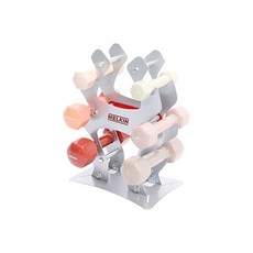 MELKIN Sports 啞鈴鐵架 銀色, 1個