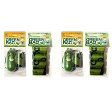 SOAVE 寵物狗用攜帶式清潔袋收納盒 2入+清潔袋 2入組, 1套, 混合顏色