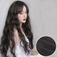 Haiyuni S型捲嬉皮燙接髮髮片 11 x 60 cm 3入, 棕黑色, 1個
