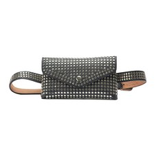 NEVERMINDALL Festy 迷你腰帶顏色, 黑色的