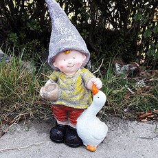 小男孩鴨子園藝裝飾公仔, 1/1/56