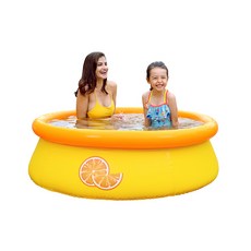 SunClub 3D圓形充氣水池, 橘子
