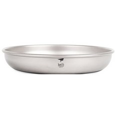 백팩킹 캠핑 티타늄 앞접시 180 x 28 mm, 1개