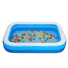 SunClub 透明方形水池262, 白+海藍+天藍