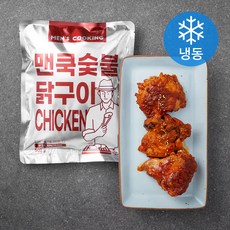 맨즈쿠킹 맨쿡 숯불 닭구이 (냉동), 500g, 1개