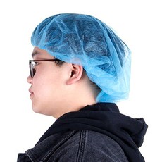Make Great 衛生髮帽 100入, 藍色, 1個