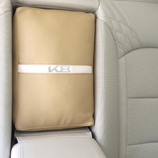 月雲 k8 第二排中央通道專用坐墊, 米色, 1個