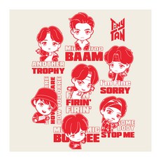 I LOVE PAINTING TinyTAN DIY PAINTING_MIC Drop 40 x 40 cm, 紅色的