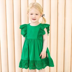 pimpollo 女童夏季荷葉邊連衣裙 KLEBC04