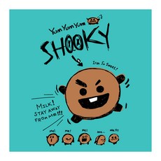 I LOVE PAINTING DIY Bt21圖案水彩畫 25*25cm, SHOOKY