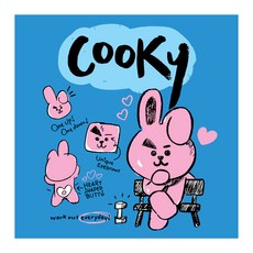 iLovePainting BT21 DIY PAINTING_DOODLING 25 x 25 cm, COOKY