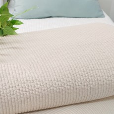 LAVISH AT HOME 內裡純棉 60支棉 襯墊 附鬆緊帶, 米色
