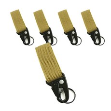 molle 키퍼 밀리터리 벨트 키홀더, 브라운, 5개