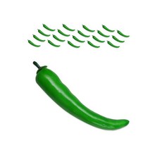 DAEHAN 攝影用食物模型道具 20入, 005青椒綠