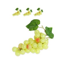 DAEHAN 商城 水果 食物 食品 模型 概念拍攝 室內裝飾 道具 4入, 葡萄黃色