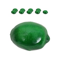 DAEHAN 商城 水果 食物 食品 模型 概念拍攝 室內裝飾 道具 10入, 005 萊姆