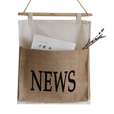 홈데코 코튼 포켓 스토리지 브라운, 1개