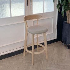 코지테일러 아일랜드 패브릭 B49 홈바의자, 베이지-커버1포함, 1개