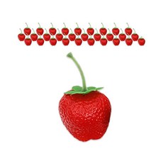 DAEHAN 拍攝專用水果道具組 30入, 024草莓L號