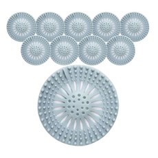 廁所排水孔過濾器水槽過濾器 13cm 藍色, 10個, 1件