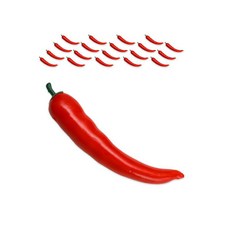 DAEHAN 攝影用食物模型道具 20入, 006紅辣椒紅