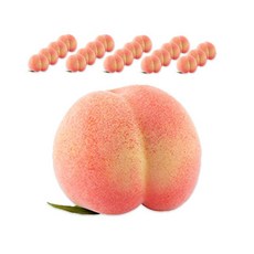 DAEHAN 拍攝專用水果道具組 20入, 001號水蜜桃