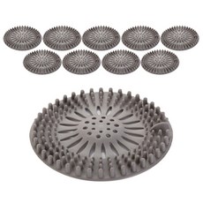 廁所排水孔過濾器水槽過濾器 13cm 灰色, 10個, 1件