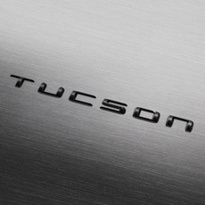 BRENTHON DESIGN 寬版字母徽章 BWE-TSK, Hyundai Tucson, 半光澤黑