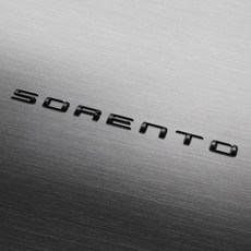 BRENTHON DESIGN 寬版字母徽章 BWE-SRTK, KIA Sorento, 半光澤黑