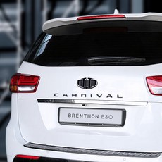 BRENTHON DESIGN 寬版字母徽章 BWE-CNVK, KIA Carnival, 半光黑