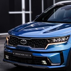 BRENTHON DESIGN 第3代徽章 前方 + 後方 + 輪框蓋 + 輪圈蓋套組 B3S-065, 金屬鍍鉻, 起亞 Sorento MQ4