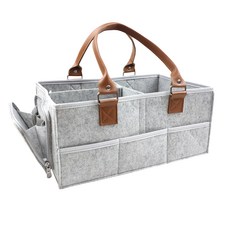 DiZiTi 不織布分隔手提收納袋, 灰色