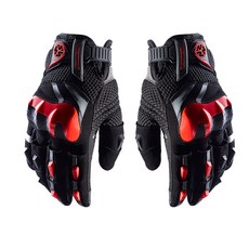 SCOYCO Shark Mesh機車手套, 黑紅