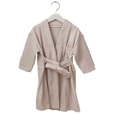 디어딜리 딜리스 유아용 배쓰 로브 샤워 가운 S, 크림베이지, 1개
