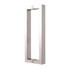 鋼化玻璃門不鏽鋼把手 40*20mm 銀色, 1個