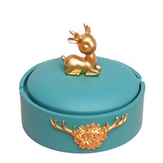 迷你鹿灰盤, 綠色, 1個