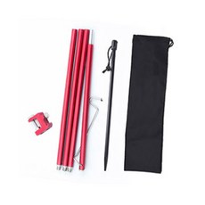 CAMPING JIGU 一體式露營燈籠架, 紅色, 1入