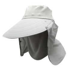 女款素色多功能遮陽帽, 灰色
