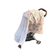 dear dilly 嬰兒車透視網紗罩, 小圓點款, 1入