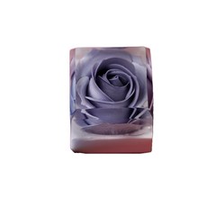 PLAPLA 立方花香皂 竹炭藍, 115克, 1個