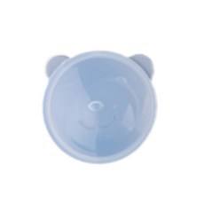 嬰兒矽膠造型吸盤碗, 灰色, 1入