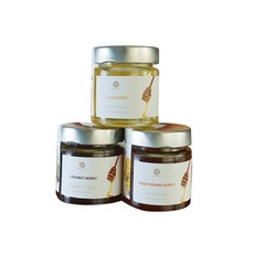 優質蜂蜜 130g 3入+提袋+絲帶禮品組合, 1組