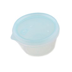 圓形矽膠保鮮盒, 薄荷綠, 1入