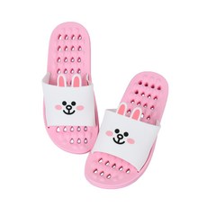 LiLFANT BROWN & FRIENDS 立體大臉 EVA 浴室拖鞋 兔兔 BF6749, 1個