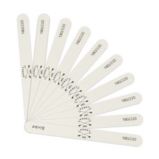 BESSIE 木質美甲拋光銼, 混色, 10個