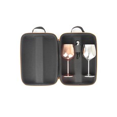 不鏽鋼紅酒杯+開瓶器+收納盒組, 1組